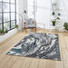 Elegant Grey & Green Swirl Wool Area Rug – Marbled Design for Modern Interiors, Multiple Sizes