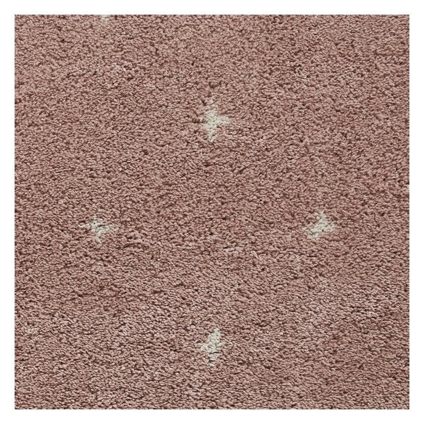 Charming Rose Shaggy Area Rug with Tassel Accents - Soft Pink Tones - Multiple Sizes