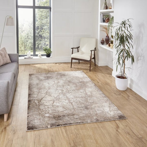 Elegant Beige Abstract Area Rug – Soft Textured Design for Modern Interiors – Multiple Sizes