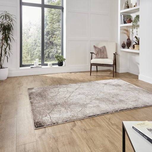 Elegant Beige Abstract Area Rug – Soft Textured Design for Modern Interiors – Multiple Sizes