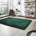 Luxurious Jewel Green Shaggy Rug – Plush High-Pile Texture in Vibrant Green – Multiple Sizes