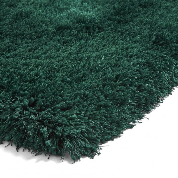 Luxurious Jewel Green Shaggy Rug – Plush High-Pile Texture in Vibrant Green – Multiple Sizes