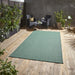 Rich Dark Green Outdoor & Indoor Flatweave Rug – Weather-Resistant – Multiple Sizes