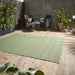 Fresh Light Green Outdoor & Indoor Flatweave Rug – Weather-Resistant – Multiple Sizes