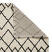 Contemporary White & Black Geometric Shag Rug – Luxurious Plush Texture – Multiple Sizes