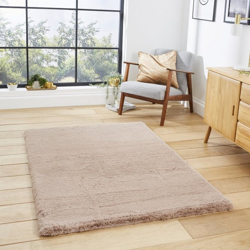 Striking Mink Beige High-Pile Plush Shaggy Rug for Cozy Elegance – Multiple Sizes