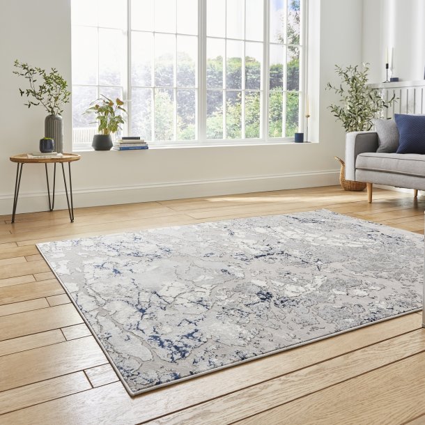 Georgia Grey & Navy Indoor Rug