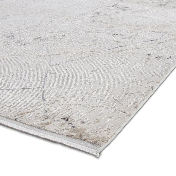 Beige Marble Effect Indoor Rug