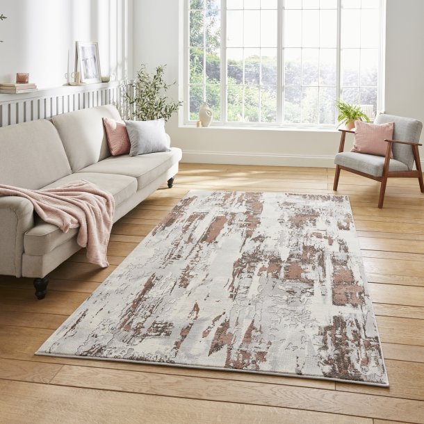 Georgia Grey & Rose Living Room Rug