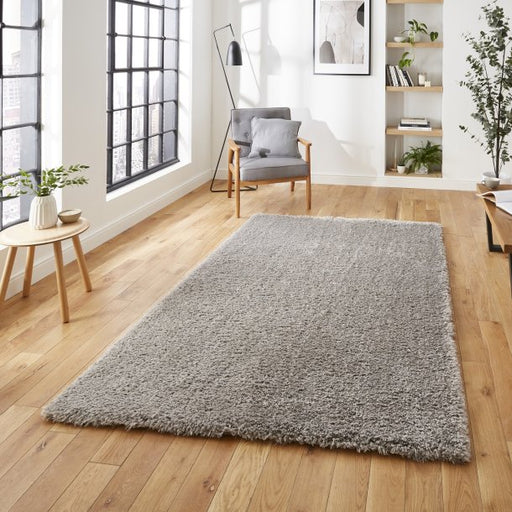 Ultra-Soft Grey Shaggy Area Rug – Plush Texture and Modern Look – Multiple Sizes