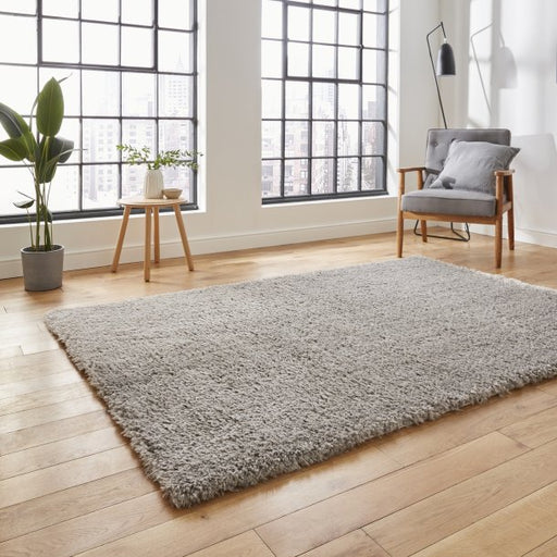 Ultra-Soft Grey Shaggy Area Rug – Plush Texture and Modern Look – Multiple Sizes