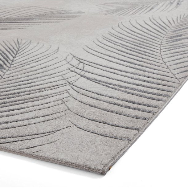 Hatton Grey & Silver Living Room Rug