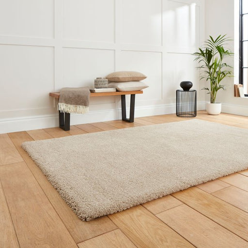 Elegant Beige Shaggy Area Rug – Soft Plush Texture – Multiple Sizes Available