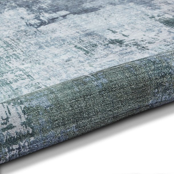 Jules Grey & Green Abstract Indoor Rug