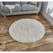 Cream Round Shaggy Area Rug – Soft Plush Circular Design – 133cm Diameter