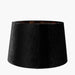 Johanna Black Velvet Tapered Cylinder Shade- 30cm