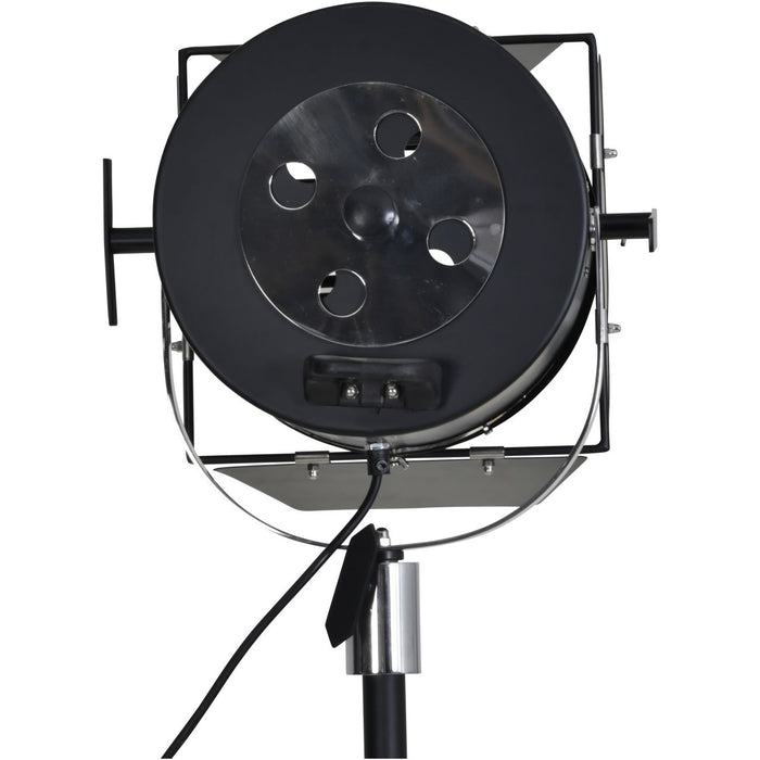 Céline Floor Lamp, Black Spotlight Tripod