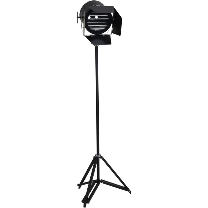 Céline Floor Lamp, Black Spotlight Tripod