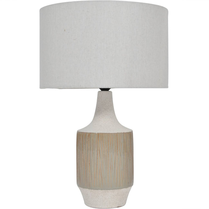 Porcelain Reeds Lamp With Shade