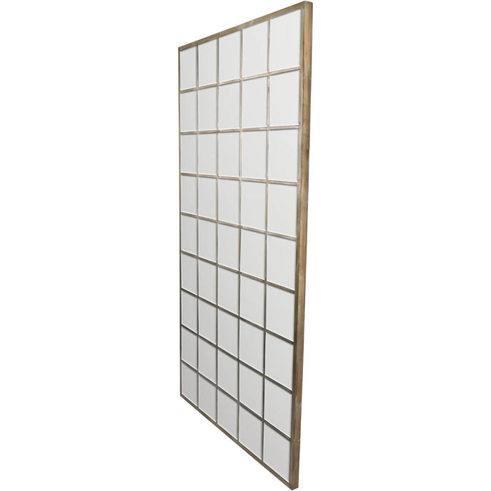 Rossmore Luxury Floor Standing Window Mirror, Champagne Gold, Wood