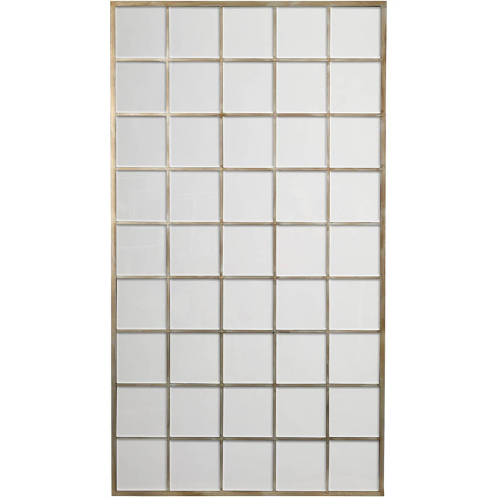 Rossmore Luxury Floor Standing Window Mirror, Champagne Gold, Wood