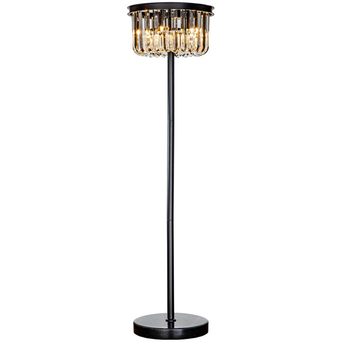 Léonie Glass Droplet Circular Floor Lamp