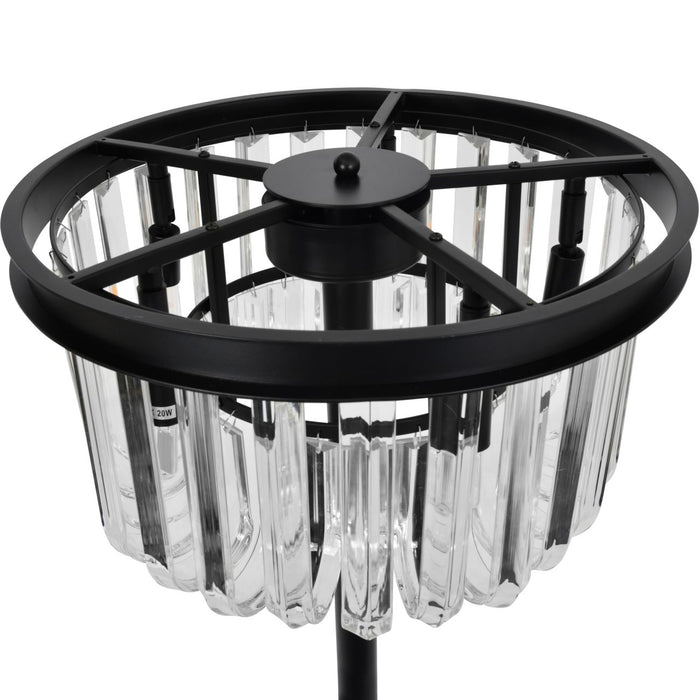 Léonie Glass Droplet Circular Floor Lamp