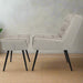 Funky Retro Lounge Chair with Matching Footstool