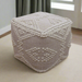 Liv Pouffe with Geometric Design