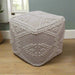 Liv Pouffe with Geometric Design