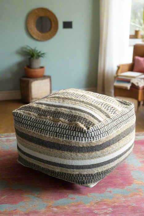 Yeru Hand-Woven Pouffe