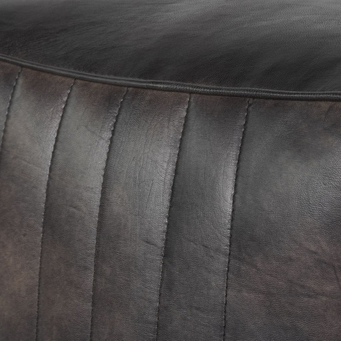 Lucie Square Leather Upholstered Stool/Footstoo