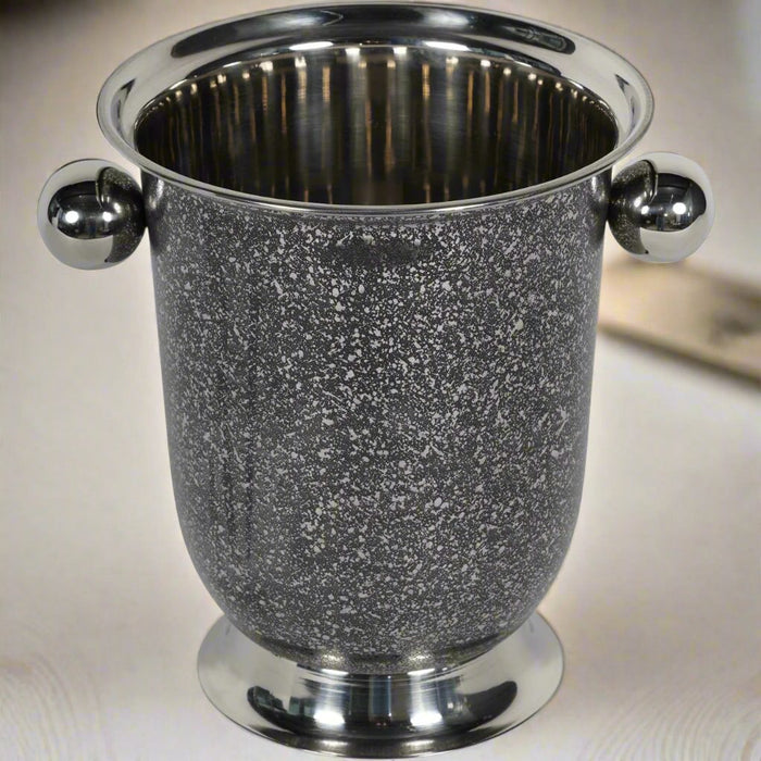 Champagne Bucket, Stainless Steel, Black Dusky Finish