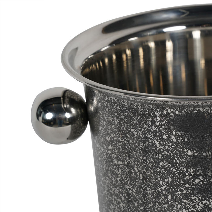 Champagne Bucket, Stainless Steel, Black Dusky Finish