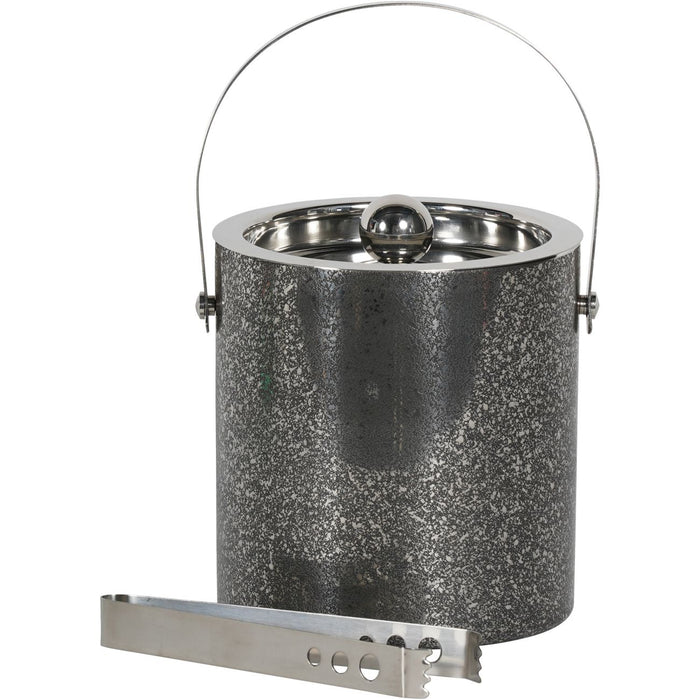  Ice Bucket, Double Wall, Stainless Steel, Black Dusky Finish