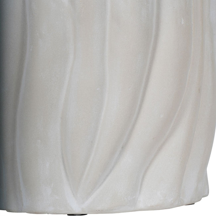 Ecomix Large Vase, White, Gold