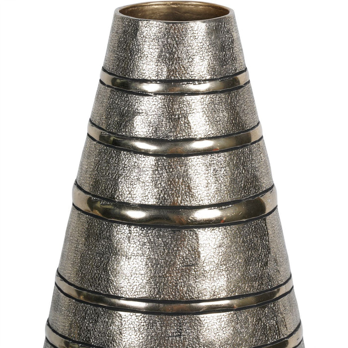 Sylvi Rings Small Vase, Aluminium, Gold