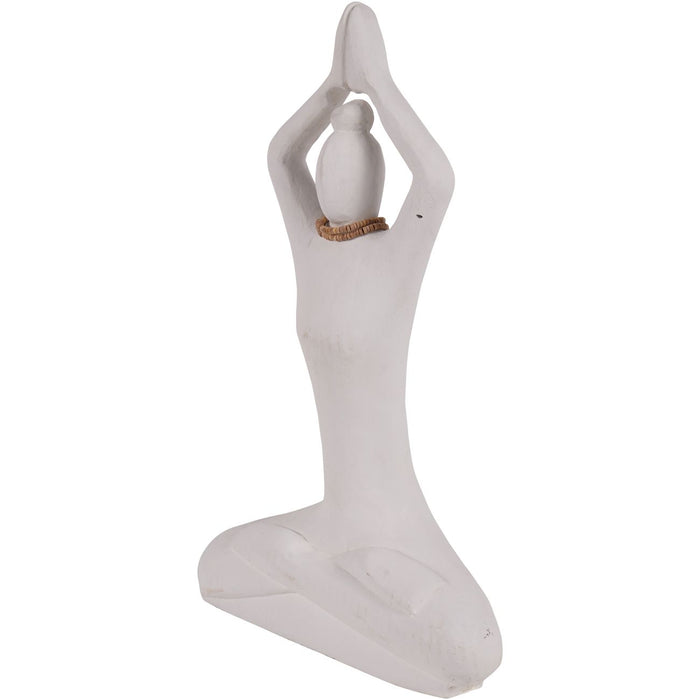 Yoga Lady Sculpture, White - Large