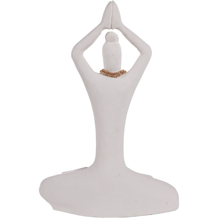 Yoga Lady Sculpture, White - Large