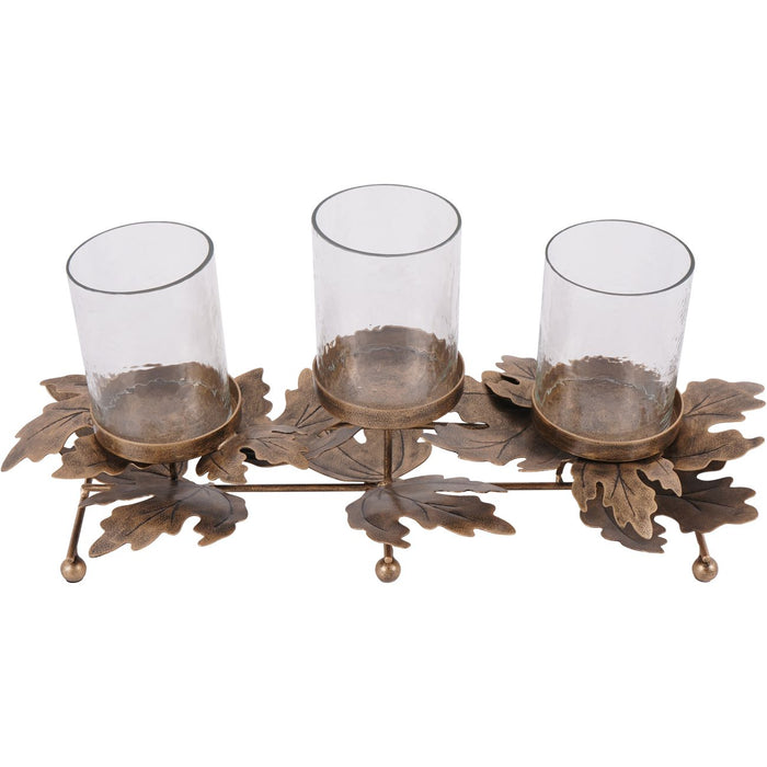 Laura Ashley Triple Gold Leaf Votive Candleholder