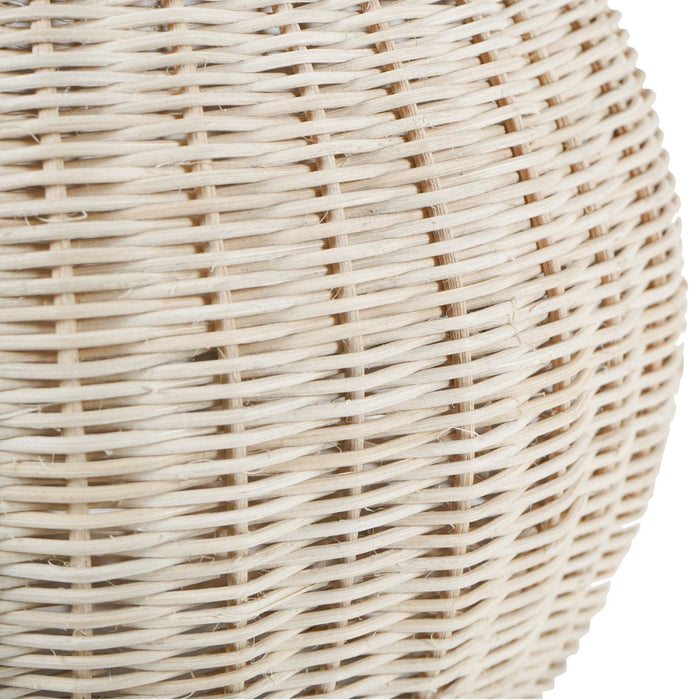 Kenton Natural Rattan Lamp - Hand-Finished Base, Natural ( Due Back In 02/01/25 )