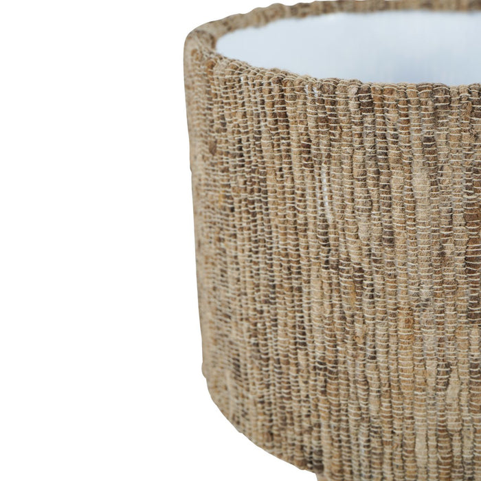 Solène Solid Wood Table Lamp - Handfinished Wood Base, Silk Jute Shade ( Due Back In 02/01/25 )