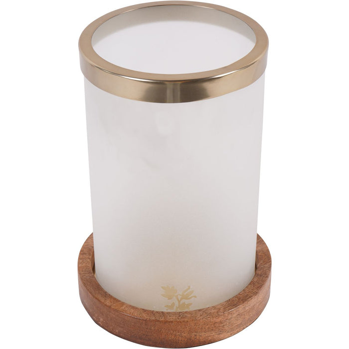 Laura Ashley Small Frosted Glass Hurricane