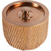 Rattan Dusky Gold Ice Bucket with Lid