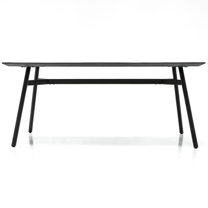 Okayama Rectangle Dining Table, Black Acadia Wood