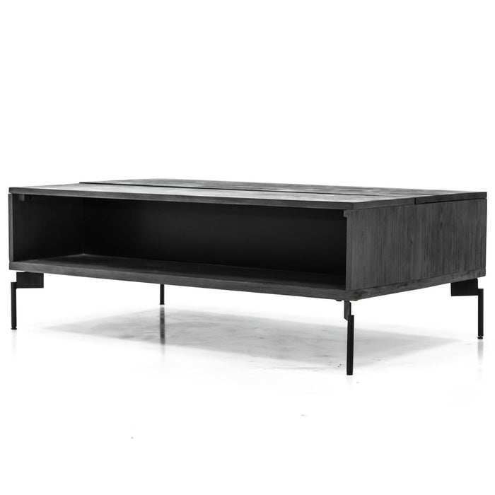 Okayama Coffee Table, Black Acadia Wood