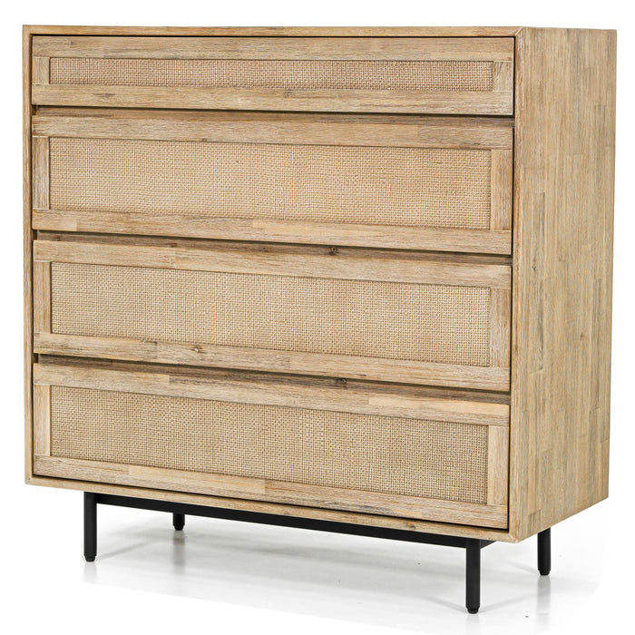 Maddox Acadia Wood Four Drawer Chest