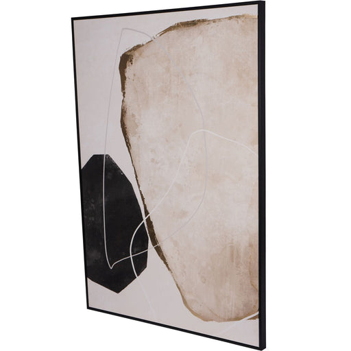 Elegant Black & Grey Abstract Canvas – Modern Wall Art  