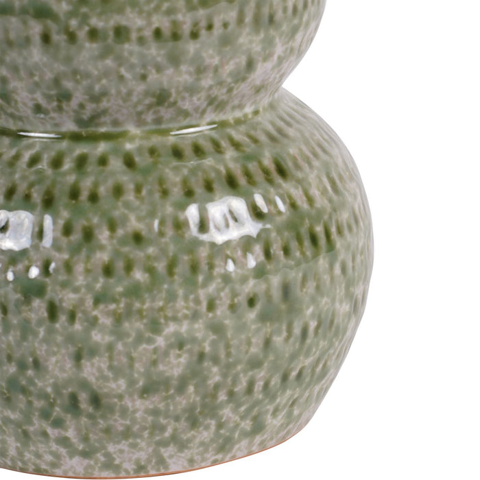 Laura Ashley Small Vase, Green Ceramic, Laneham, Stoneware