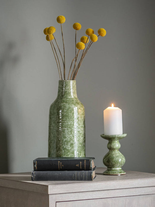 Laura Ashley Green Large Vase, Ceramic, Laneham, Stoneware